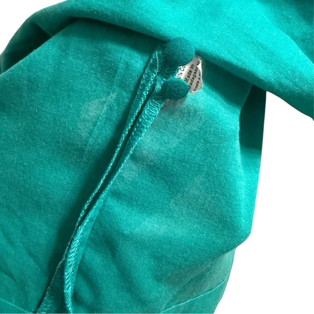 Charlotte Sy Dimby Paris Hand Smocked Teal Heirloom Dress 3A Toddler - Picture 11 of 11